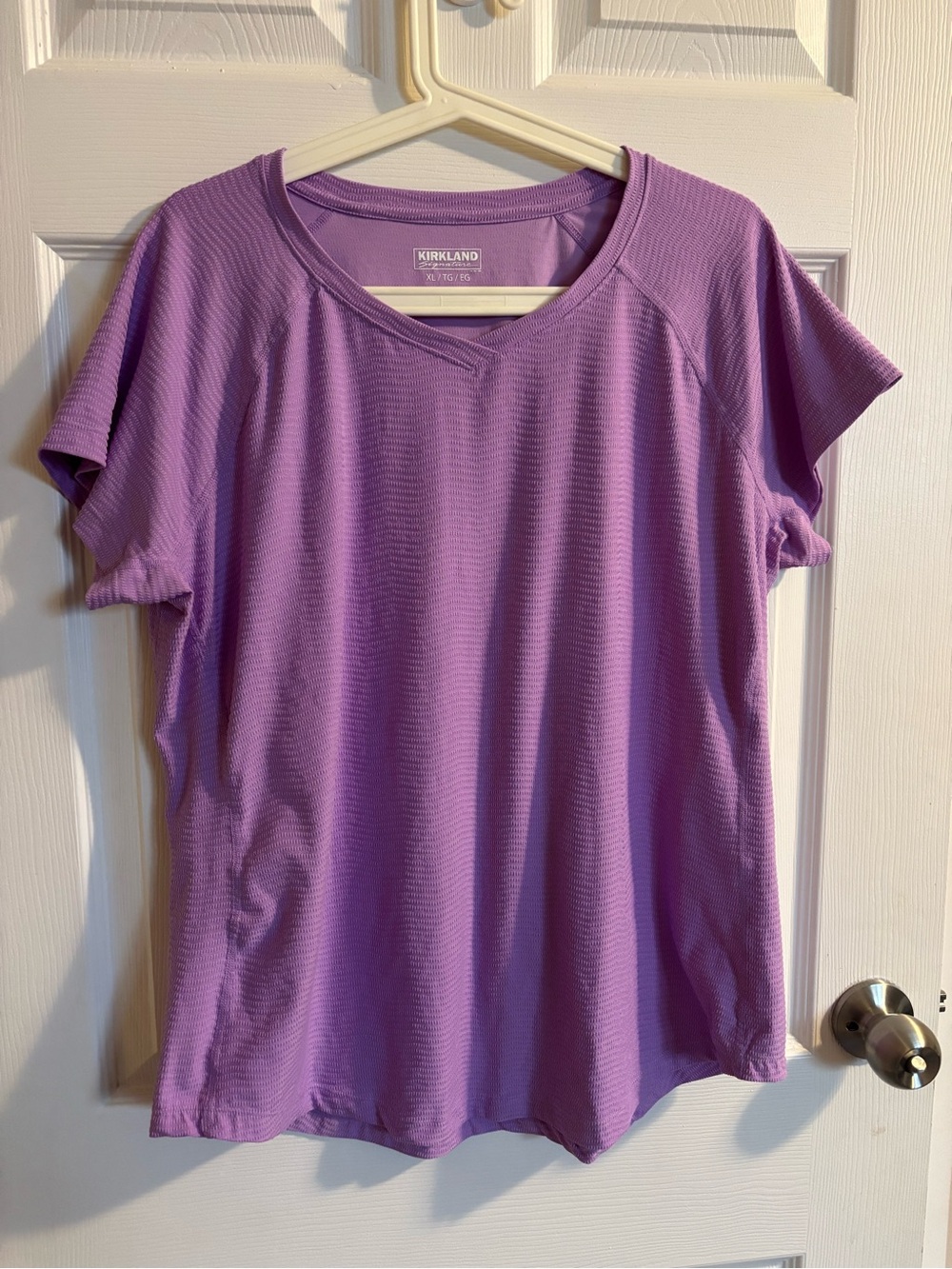 Purple workout top
